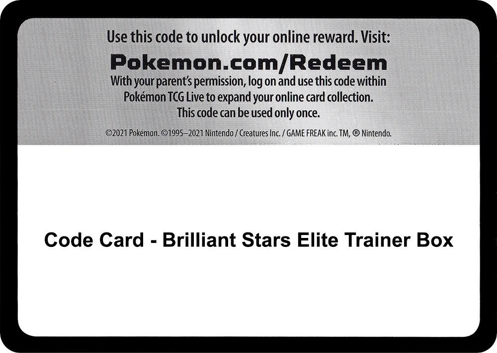 Code Card - Brilliant Stars Elite Trainer Box, SWSH09: Brilliant Stars P264749