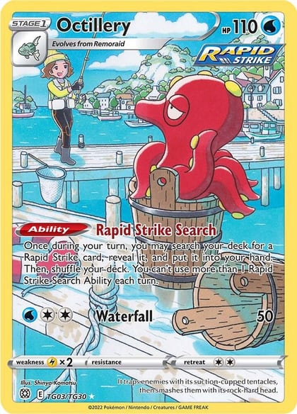Octillery, SWSH09: Brilliant Stars Trainer Gallery TG03/TG30