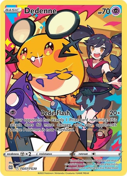 Dedenne, SWSH09: Brilliant Stars Trainer Gallery TG07/TG30