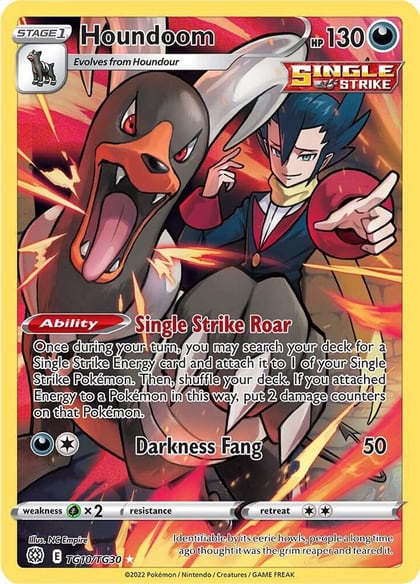 Houndoom, SWSH09: Brilliant Stars Trainer Gallery TG10/TG30