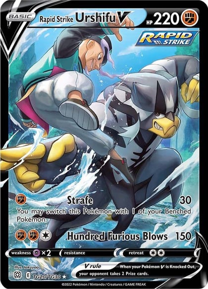 Rapid Strike Urshifu V, SWSH09: Brilliant Stars Trainer Gallery TG20/TG30