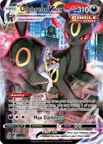 Umbreon VMAX, SWSH09: Brilliant Stars Trainer Gallery TG23/TG30