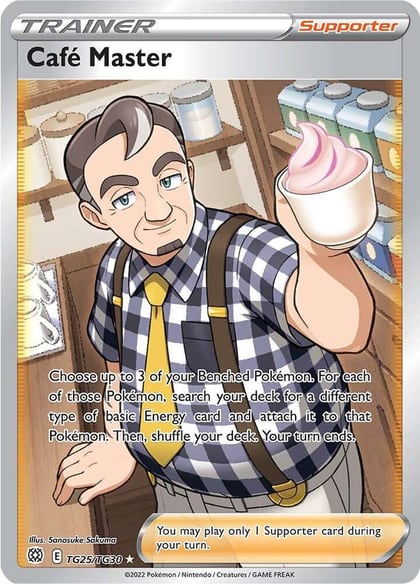 Cafe Master, SWSH09: Brilliant Stars Trainer Gallery TG25/TG30