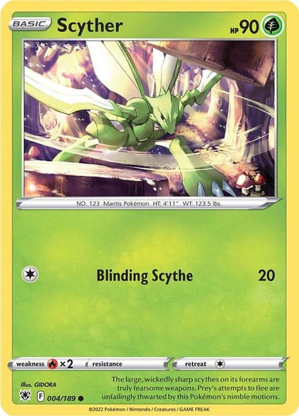 Scyther (004), SWSH10: Astral Radiance 004/189