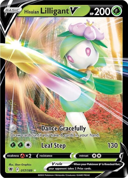 Hisuian Lilligant V, SWSH10: Astral Radiance 017/189