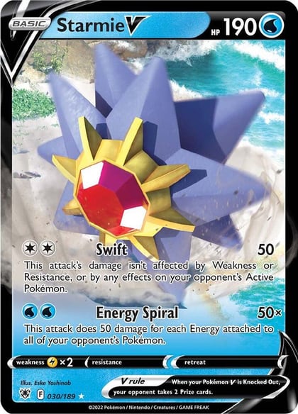 Starmie V, SWSH10: Astral Radiance 030/189