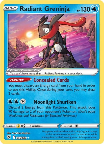 Radiant Greninja, SWSH10: Astral Radiance 046/189