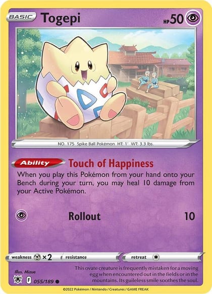 Togepi, SWSH10: Astral Radiance 055/189