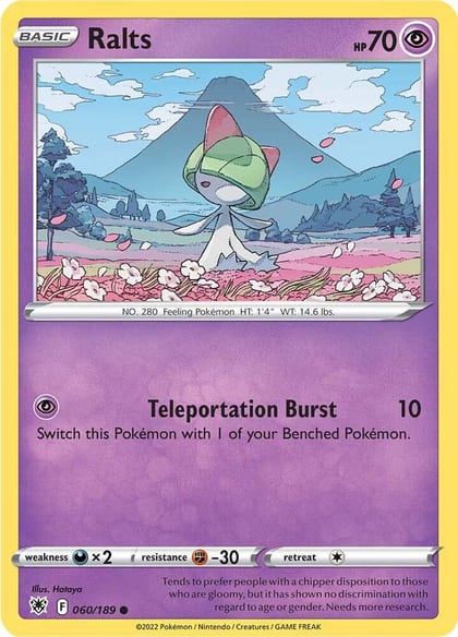 Ralts, SWSH10: Astral Radiance 060/189