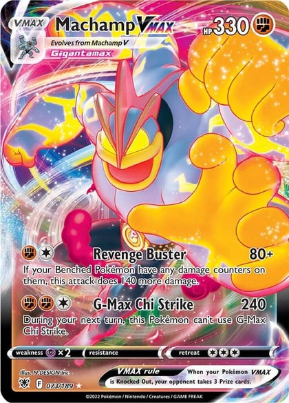 Machamp VMAX, SWSH10: Astral Radiance 073/189