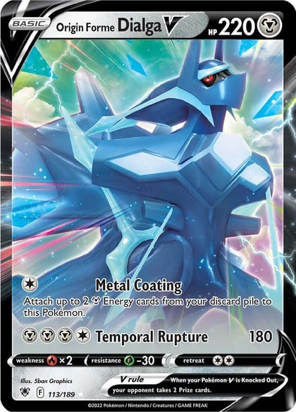 Origin Forme Dialga V, SWSH10: Astral Radiance 113/189