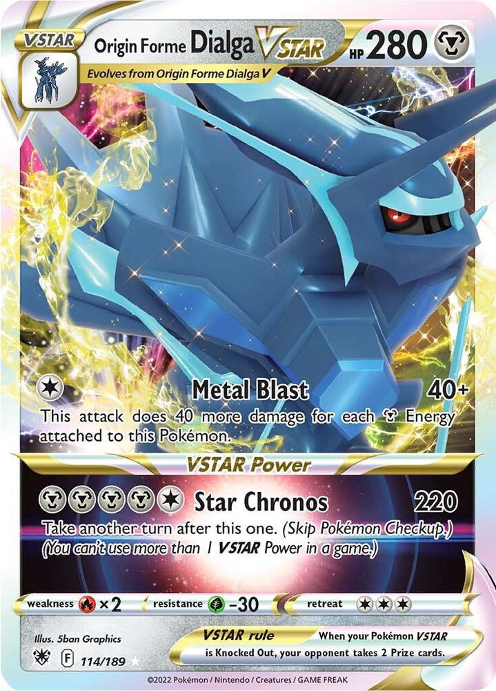 Origin Forme Dialga VSTAR, SWSH10: Astral Radiance 114/189