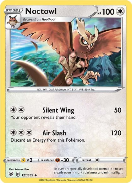 Noctowl, SWSH10: Astral Radiance 121/189