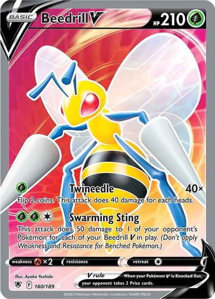 Beedrill V (Full Art), SWSH10: Astral Radiance 160/189