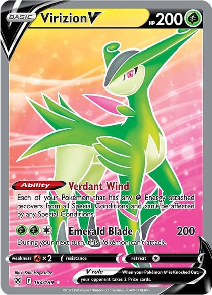 Virizion V (Full Art), SWSH10: Astral Radiance 164/189