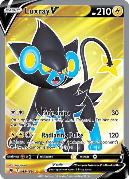 Luxray V (Full Art), SWSH10: Astral Radiance 168/189