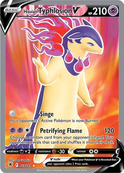 Hisuian Typhlosion V (Full Art), SWSH10: Astral Radiance 169/189