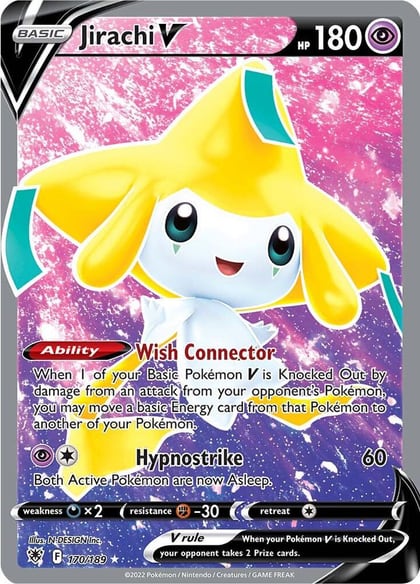 Jirachi V (Full Art), SWSH10: Astral Radiance 170/189