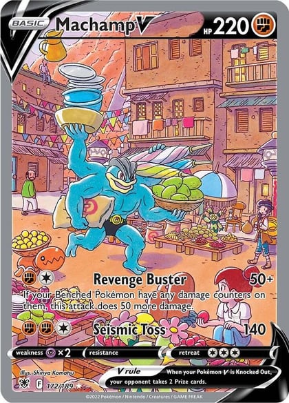Machamp V (Alternate Full Art), SWSH10: Astral Radiance 172/189