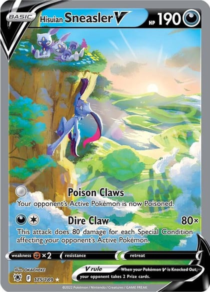 Hisuian Sneasler V (Alternate Full Art), SWSH10: Astral Radiance 175/189