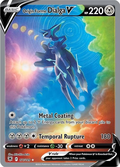 Origin Forme Dialga V (Alternate Full Art), SWSH10: Astral Radiance 177/189