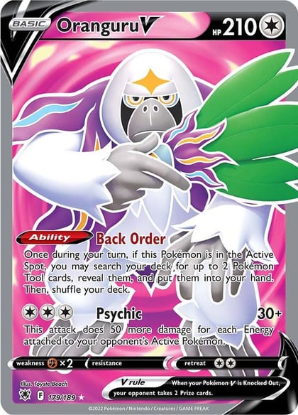 Oranguru V (Full Art), SWSH10: Astral Radiance 179/189