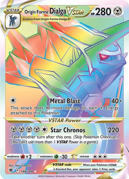 Origin Forme Dialga VSTAR - 198/189 (Secret), SWSH10: Astral Radiance 198/189