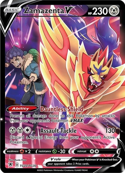 Zamazenta V, SWSH10: Astral Radiance Trainer Gallery TG22/TG30