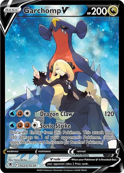 Garchomp V, SWSH10: Astral Radiance Trainer Gallery TG23/TG30
