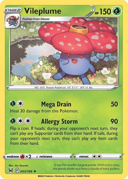 Vileplume, SWSH11: Lost Origin 003/196