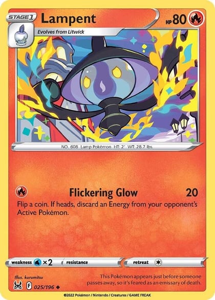 Lampent, SWSH11: Lost Origin 025/196