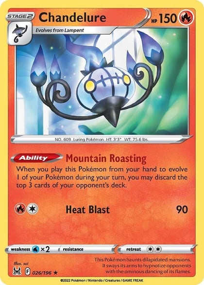 Chandelure, SWSH11: Lost Origin 026/196