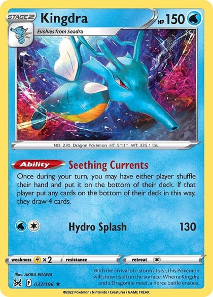 Kingdra, SWSH11: Lost Origin 037/196