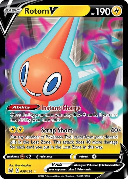 Rotom V, SWSH11: Lost Origin 058/196
