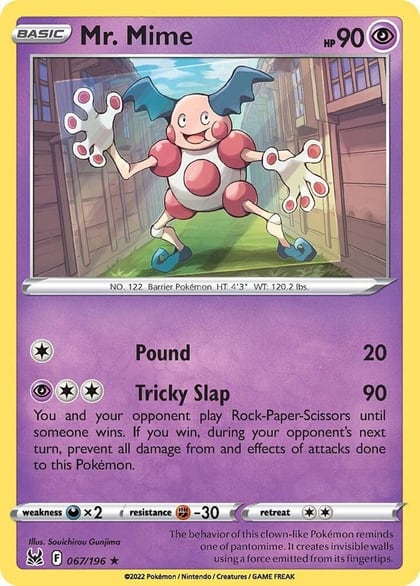 Mr. Mime, SWSH11: Lost Origin 067/196