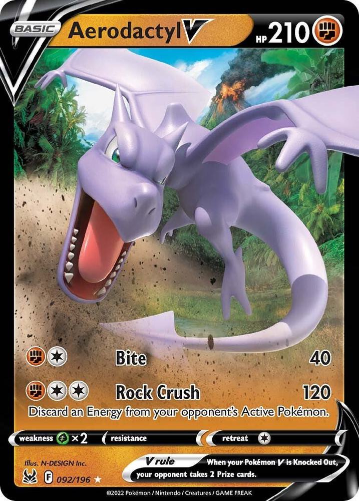 Aerodactyl V, SWSH11: Lost Origin 092/196