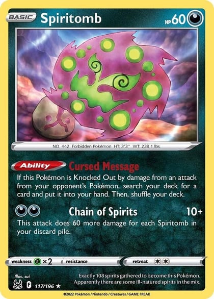Spiritomb, SWSH11: Lost Origin 117/196
