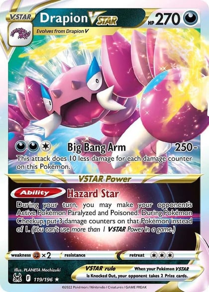 Drapion VSTAR, SWSH11: Lost Origin 119/196