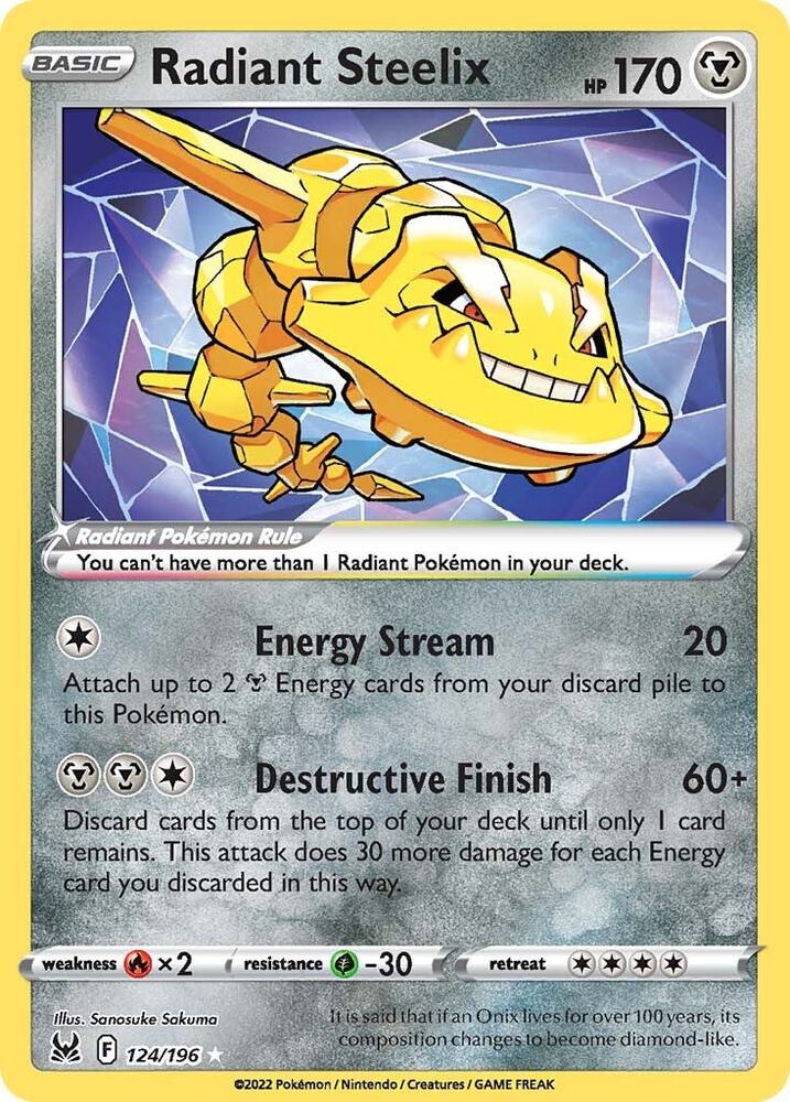 Radiant Steelix, SWSH11: Lost Origin 124/196