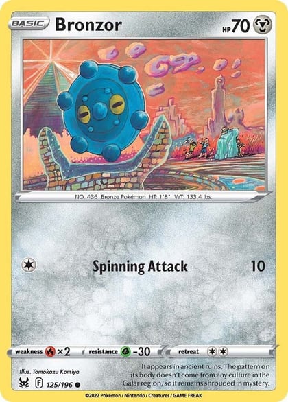 Bronzor, SWSH11: Lost Origin 125/196