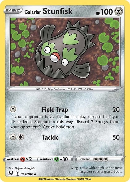 Galarian Stunfisk, SWSH11: Lost Origin 127/196