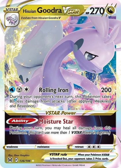 Hisuian Goodra VSTAR, SWSH11: Lost Origin 136/196