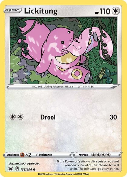 Lickitung, SWSH11: Lost Origin 138/196