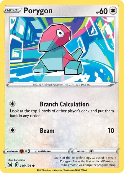 Porygon, SWSH11: Lost Origin 140/196