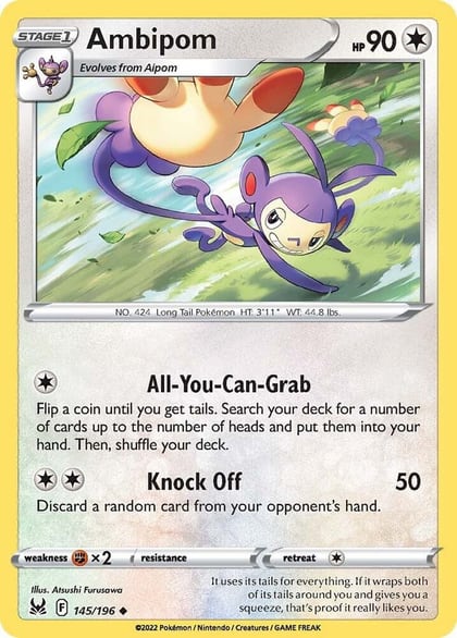 Ambipom, SWSH11: Lost Origin 145/196