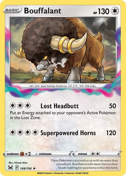 Bouffalant, SWSH11: Lost Origin 148/196