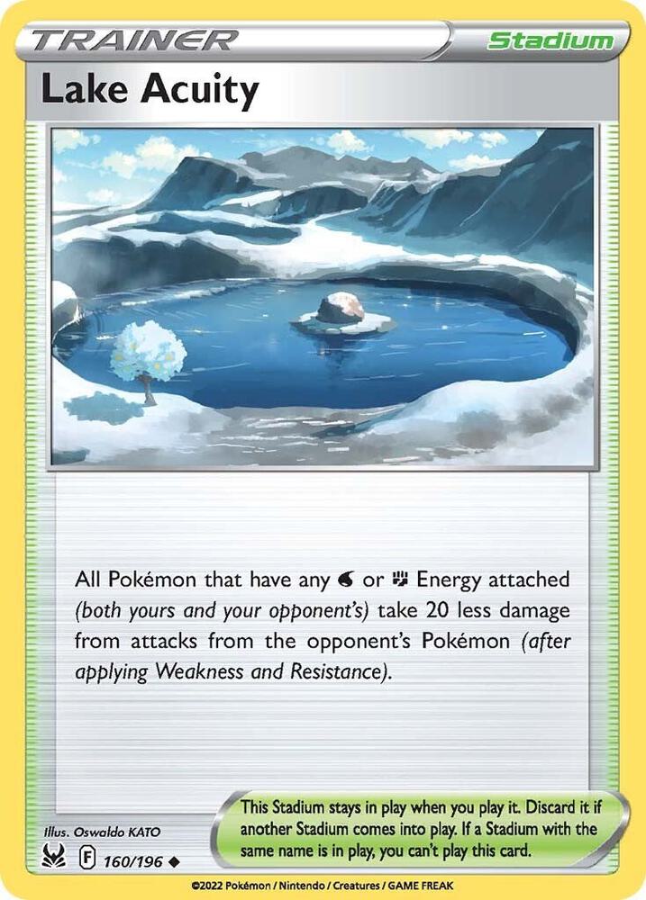 Lake Acuity, SWSH11: Lost Origin 160/196