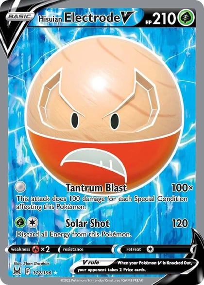 Hisuian Electrode V (Full Art), SWSH11: Lost Origin 172/196