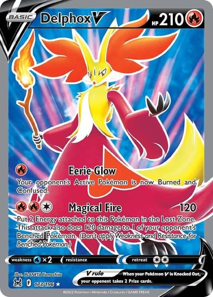 Delphox V (Full Art), SWSH11: Lost Origin 173/196