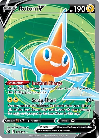 Rotom V (Full Art), SWSH11: Lost Origin 176/196